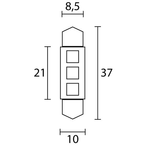 LEDLAMPA 10-30V SPOOL37